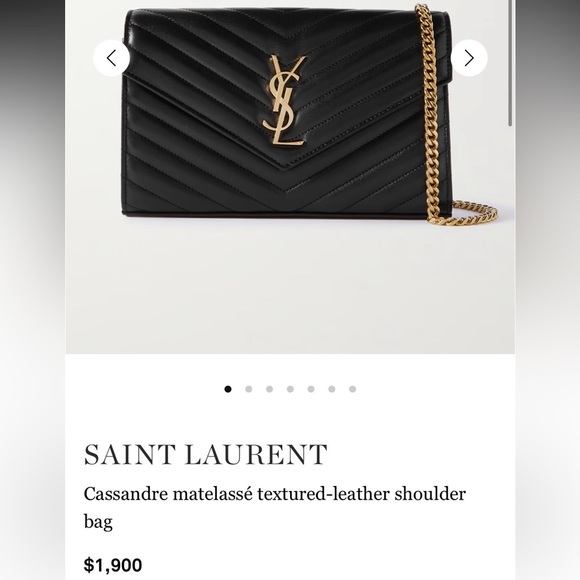 YSL cassandre envelope wallet on chain - Picture 11 of 12